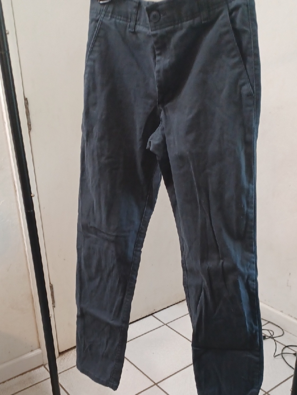Men's Black Casual Chino Pants